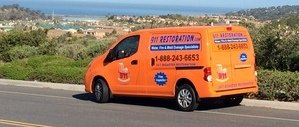 911Restoration Water-Damage-Restoration-Van-Driving-To-Job-Location in East Mountain