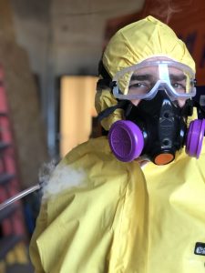 911-restoration hazmat-suit-mold-remediation East Mountain